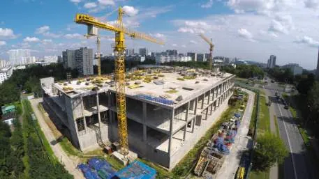 Prise de vue aérienne d'un chantier par drone Lille