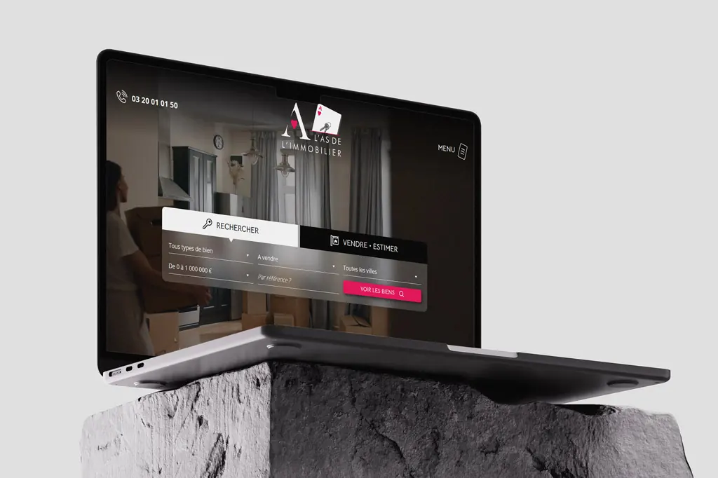 Site internet L'As de l'immobilier