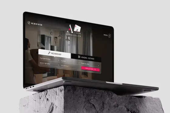 Site internet L'As de l'immobilier