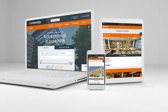 Site internet Enterprise Immobilier d'Entreprise