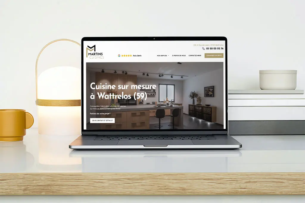 Site internet Martins Cuisines