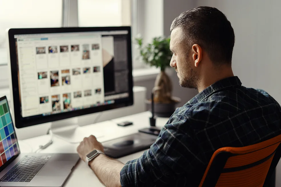 Retouche et montage des images, agence 3clics